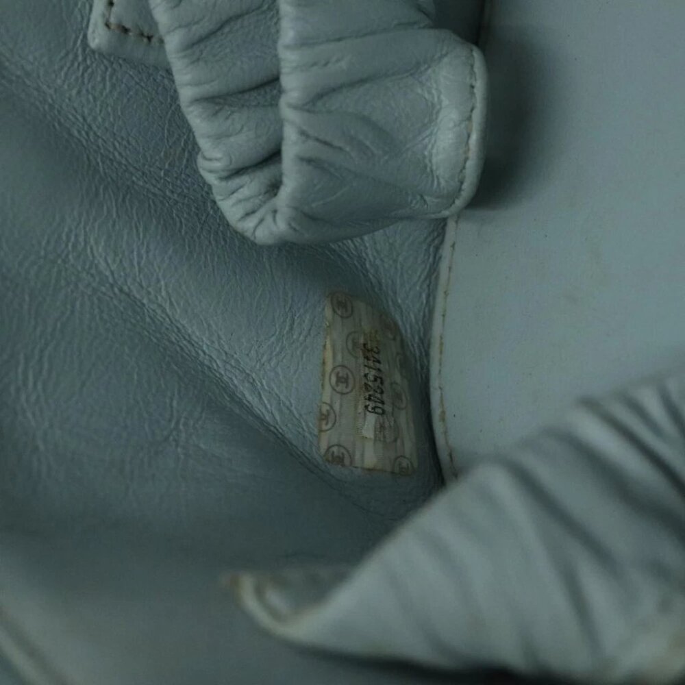 CHANEL Matelasse Vanity Cosmetic Pouch Lamb Skin Blue Gold CC Auth yk15445 - Picture 3 of 16